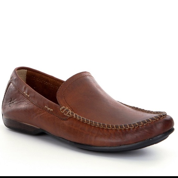FRYE Men's Lewis Leather Venetian Loafers 11 - Picture 1 of 8